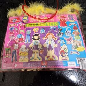 Wooden dress up dolls